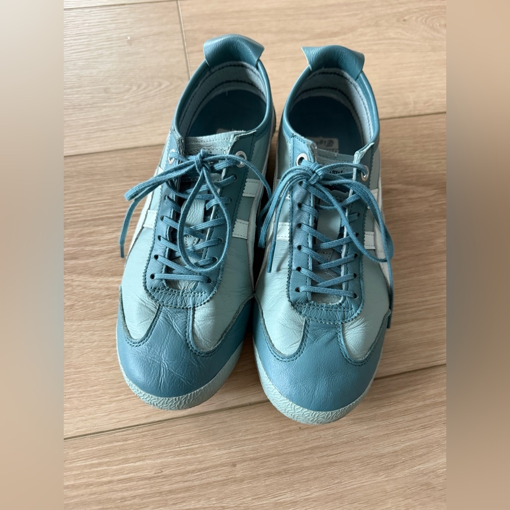 Onitsuka Tiger by Asics Teal and White Women's Sneakers